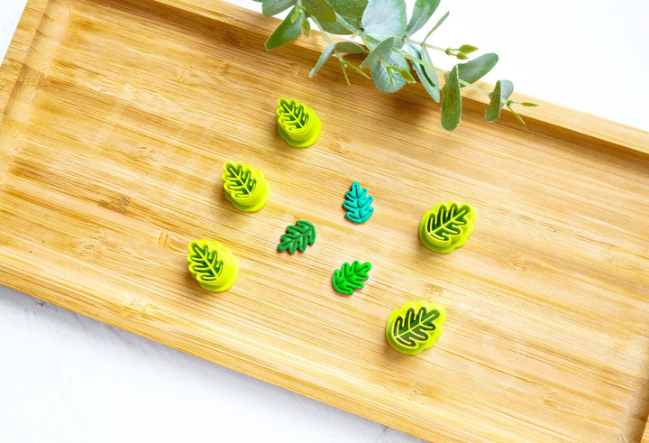 Oak Leaf Polymer Clay Cutter: Earring Making Tool, Mini leaf clay cutter, autumn earrings, Fall clay cutter