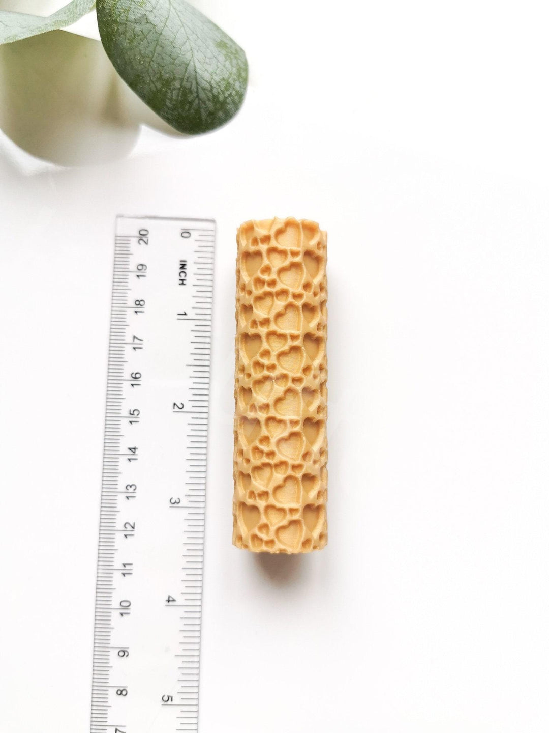 Heart Texture Roller: Polymer Clay Pattern Stamp, Earring Tool