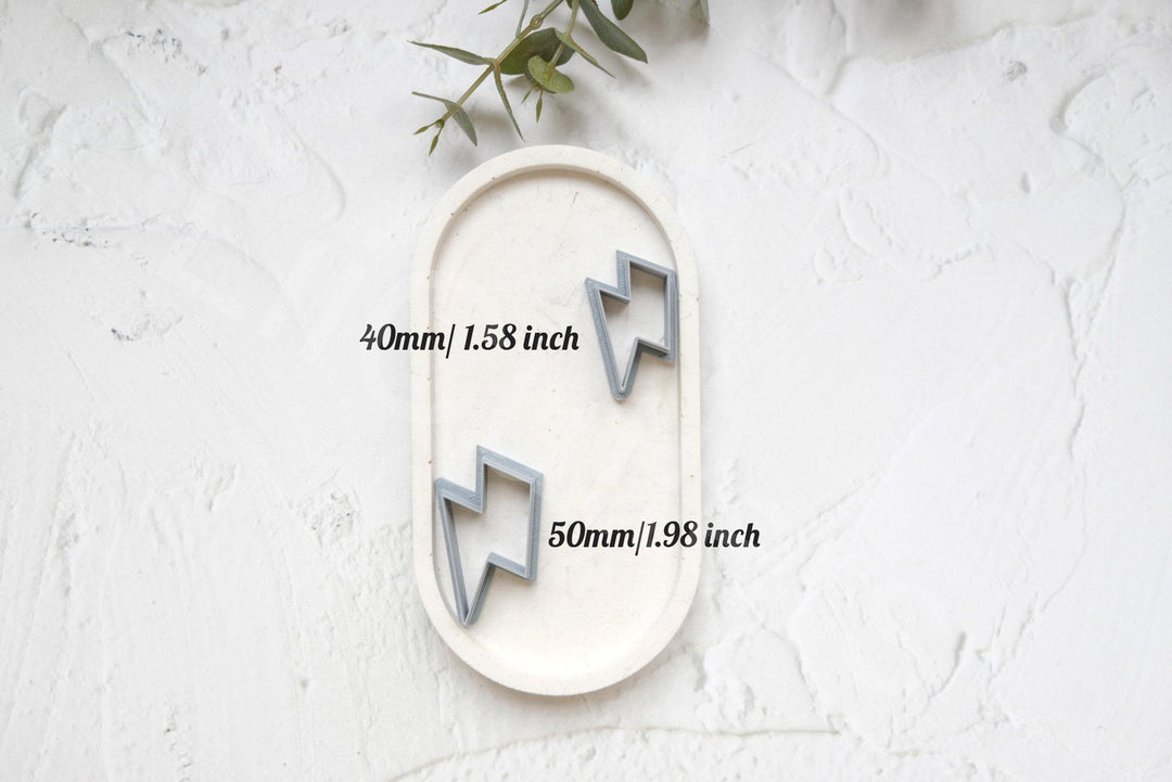 Lightning Bolt Clay Cutter: Summer Earring Making Tool