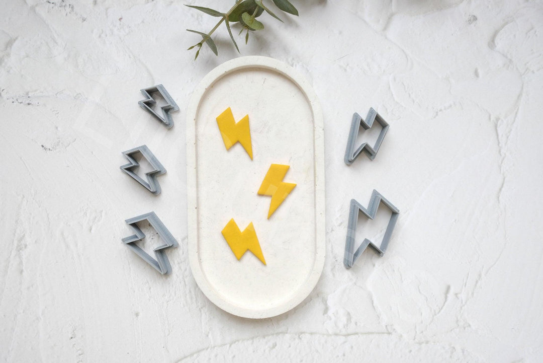 Lightning Bolt Clay Cutter: Summer Earring Making Tool
