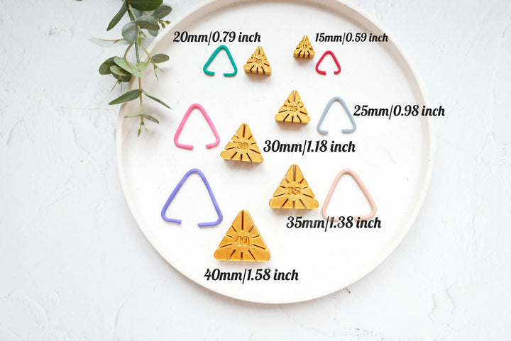 Triangle Hoop Earring Guide: Polymer Clay Tool