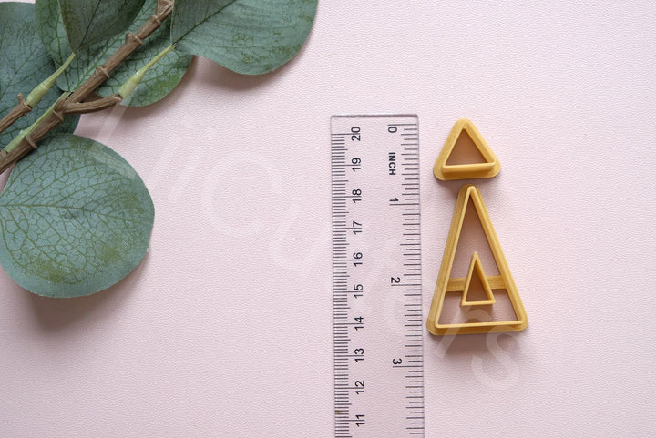3D Printed Triangle Cutter: Clay Earring, Biscuit, Geometric Shapes