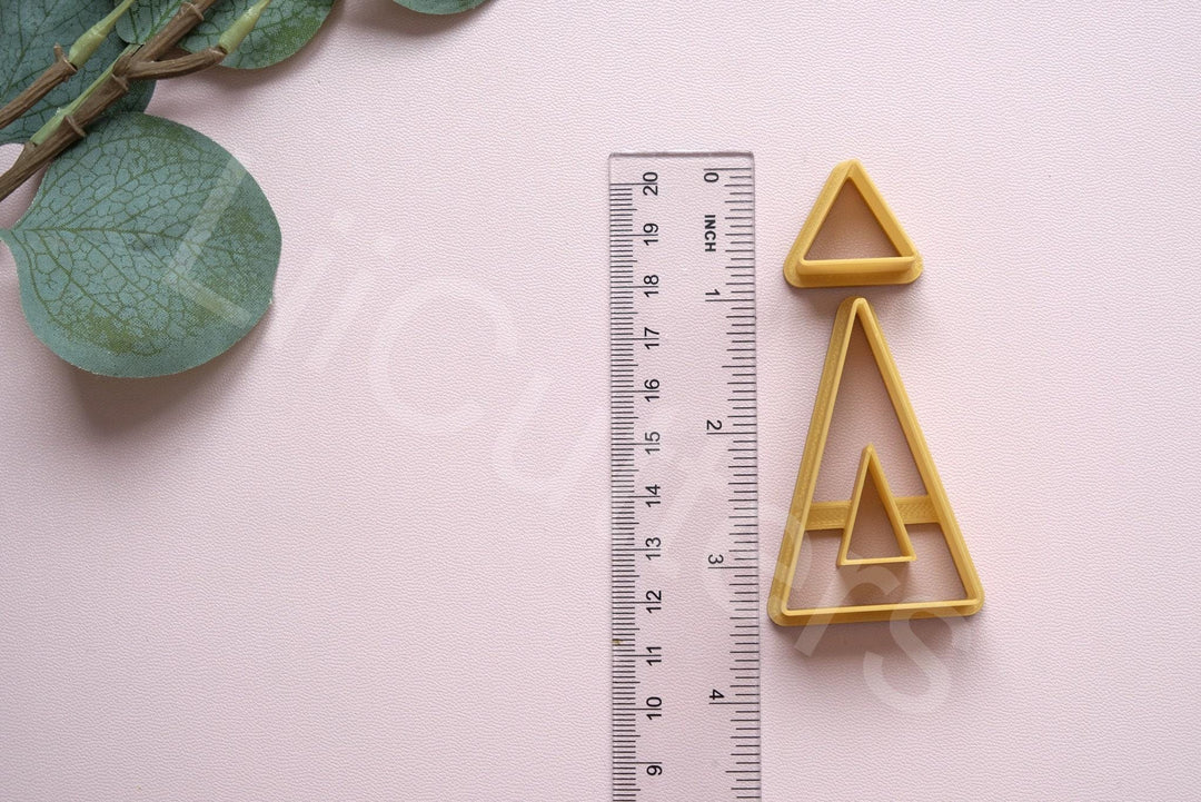 3D Printed Triangle Cutter: Clay Earring, Biscuit, Geometric Shapes