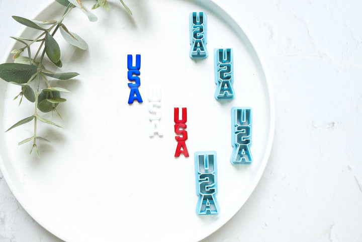 USA Polymer Clay Cutter Set: 4th July Earring Cutters