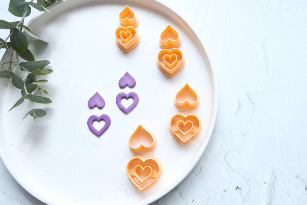 Heart Polymer Clay Cutters: Valentine Earring Making Tool