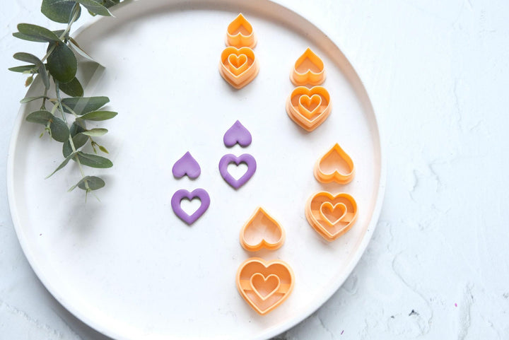 Heart Polymer Clay Cutters: Valentine Earring Making Tool