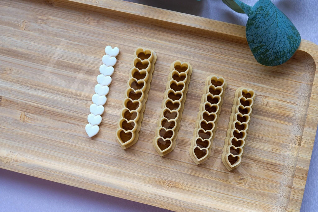 Valentine Heart Hoop Cutter Set: Polymer Clay & Cookie Cutters