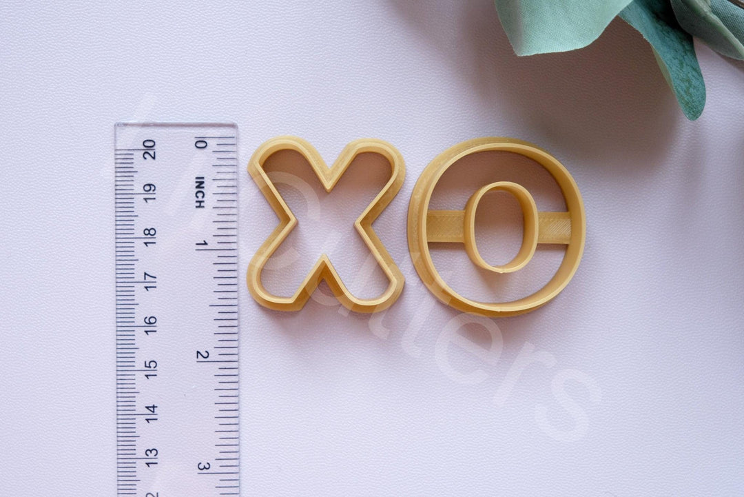 Valentine XO Polymer Clay Cutter Set: Earring & Cookie DIY