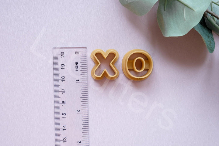 Valentine XO Polymer Clay Cutter Set: Earring & Cookie DIY