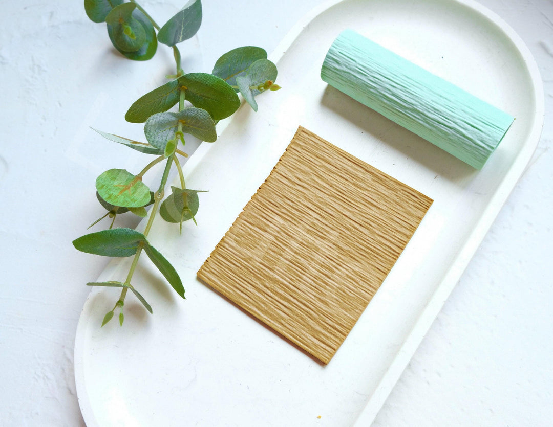 Wood Pattern Polymer Clay Roller: Seamless Texture Tool