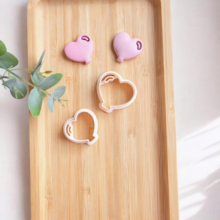 Heart Balloon Clay Cutter for Polymer Clay | Valentine Earring Cutter | Love Heart Clay Tool | Valentine Jewelry Supplies | Polymer Clay