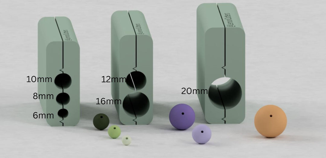 Bead roller for polymer clay digital file, Circle Bead Roller With Hole and Drill Guide Digital Download, Round Bead Roller STL,