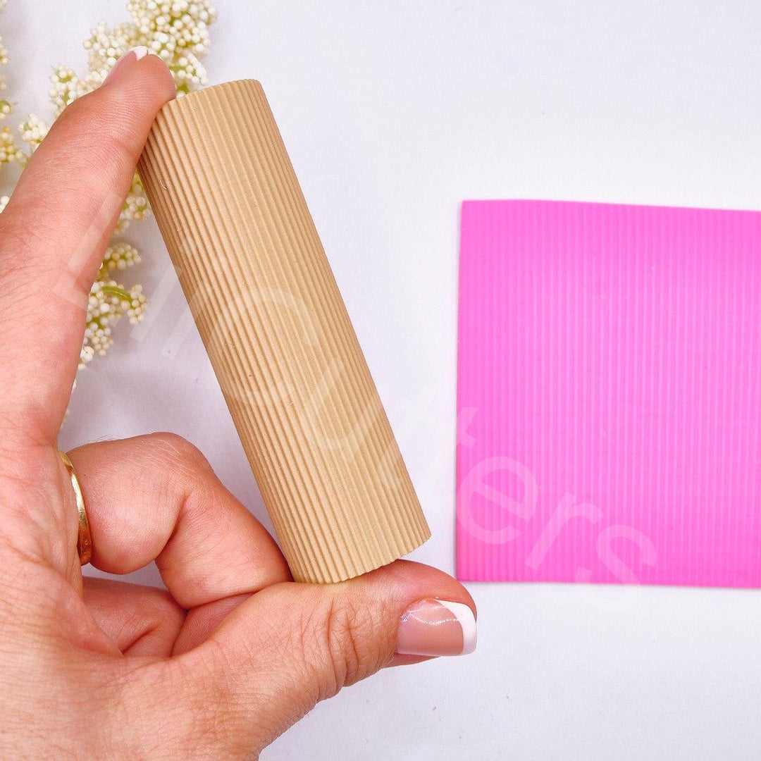 Lines Pattern Polymer Clay Texture Roller: Earring Making Tool