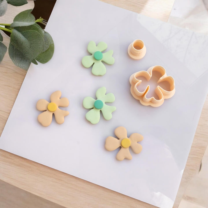Matisse Flower Clay Cutter: Abstract Floral Polymer Clay Earring Tool
