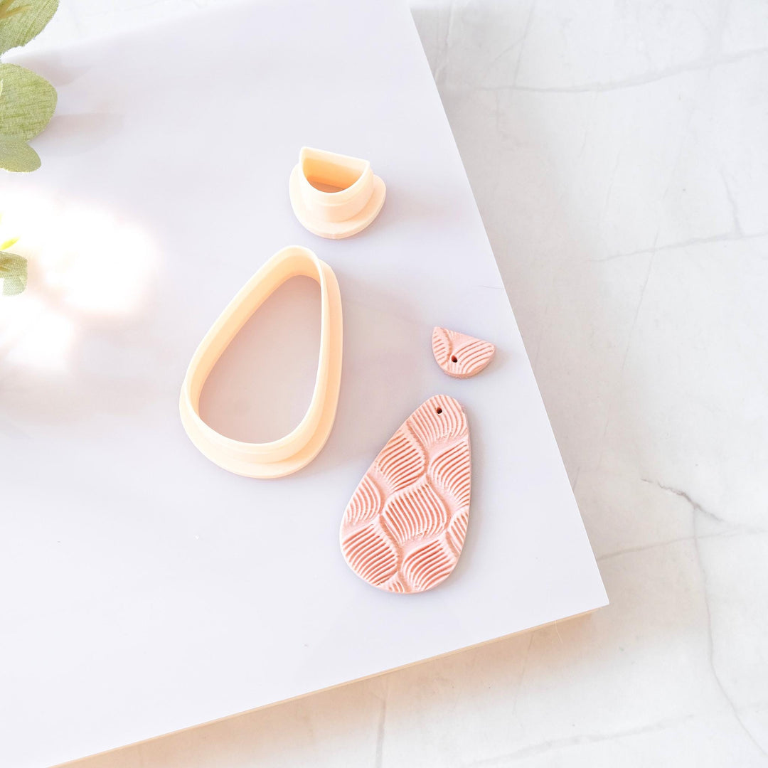 Organic Shape Clay Cutter Set: Modern Arch Drop, 3D Printed