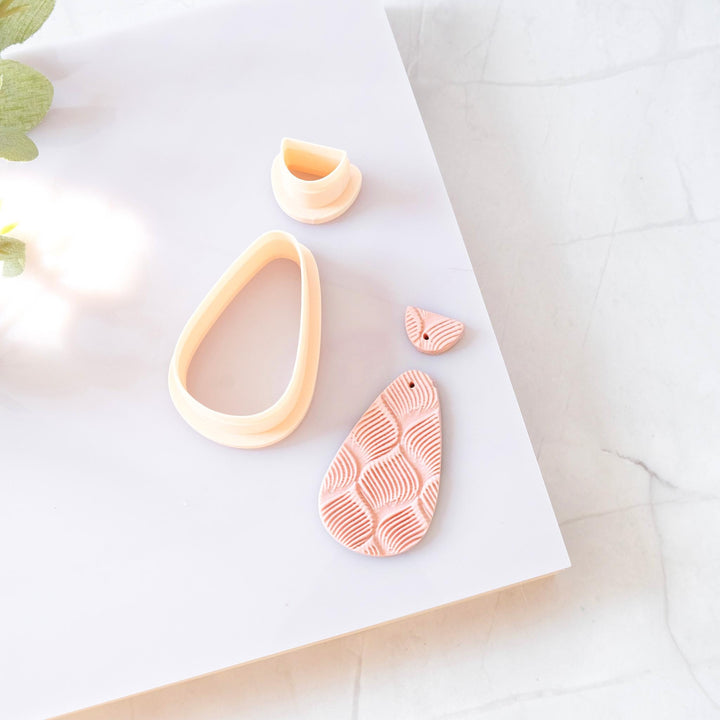 Organic Shape Clay Cutter Set: Modern Arch Drop, 3D Printed