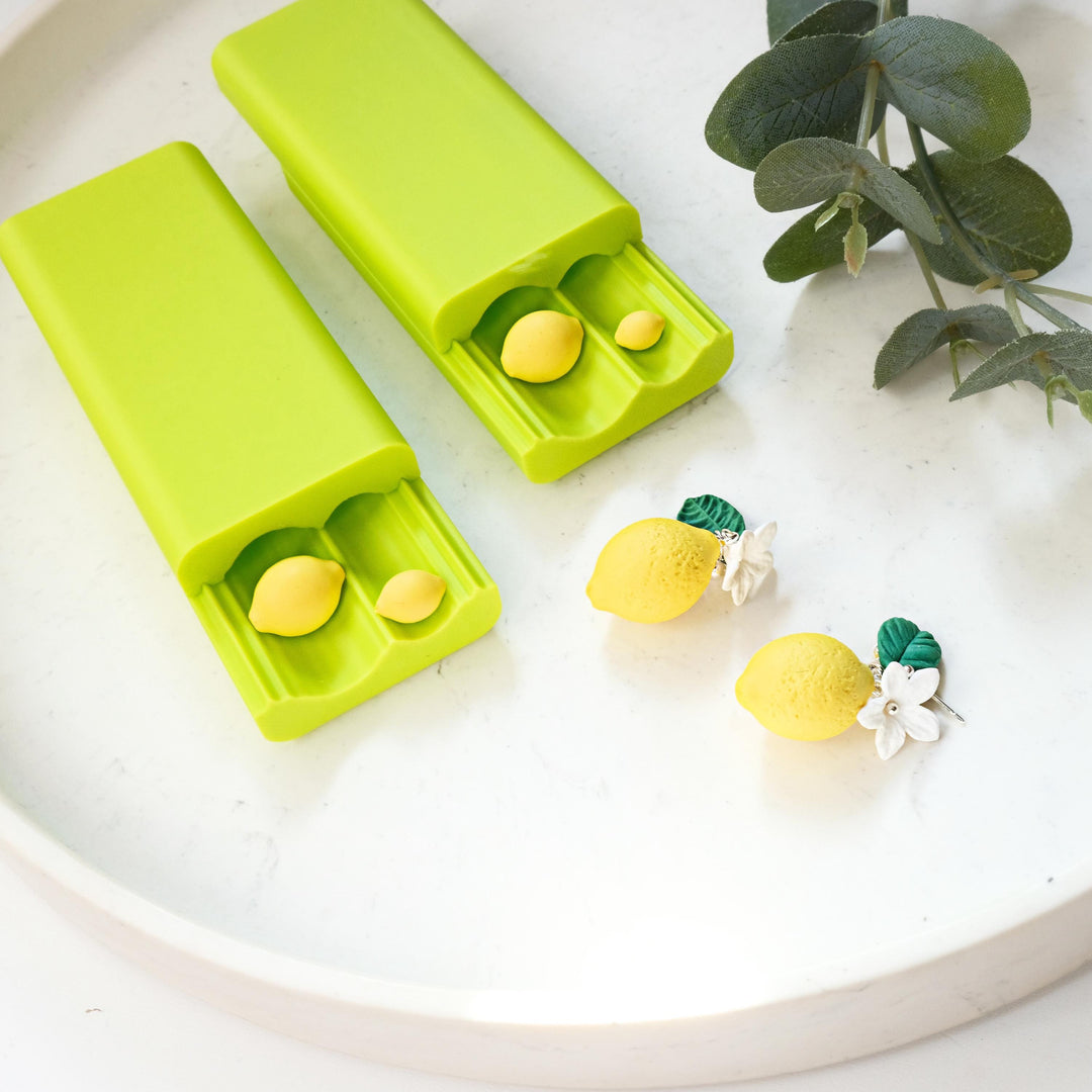 Lemon Bead Roller for Polymer Clay: Fruit Earring Making Tool