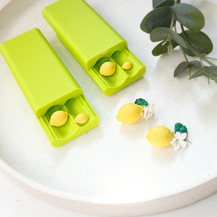 Lemon Bead Roller for Polymer Clay: Fruit Earring Making Tool