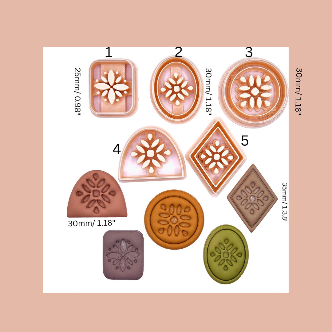 Floral Polymer Clay Cutters: Earring & Jewelry Making Tools