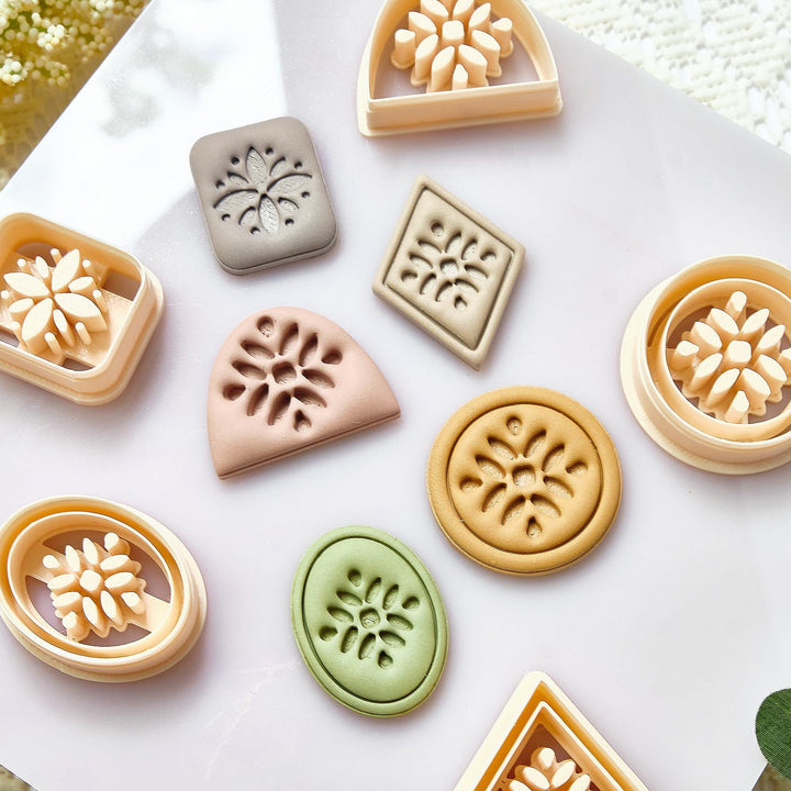 Floral Polymer Clay Cutters: Earring & Jewelry Making Tools