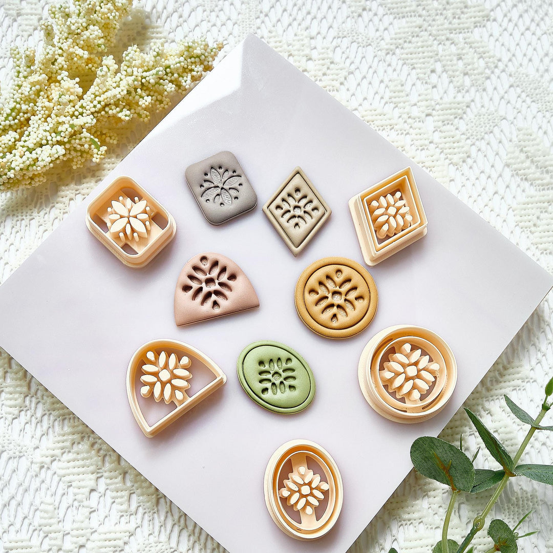 Floral Polymer Clay Cutters: Earring & Jewelry Making Tools