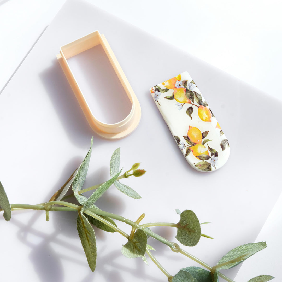 Long Arch Polymer Clay Cutter: Trapezoid Earring Tool