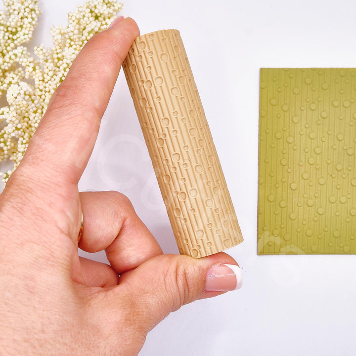 Christmas Tree Pattern Clay Roller | Polymer Clay Texture Roller | Seamless Christmas Pattern | Holiday Earring| Winter Clay Craft Supplies