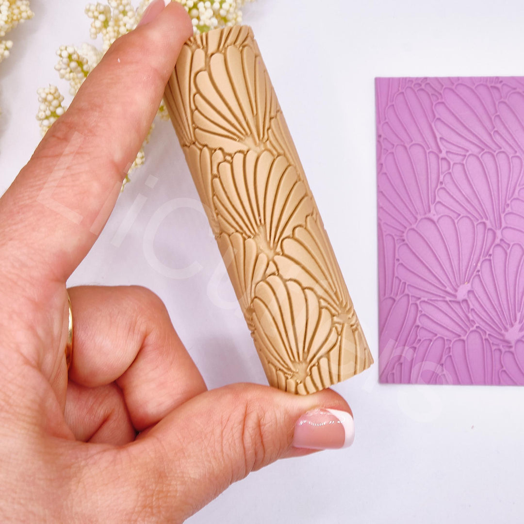 Seashell Pattern Clay Roller: Seamless Texture Tool