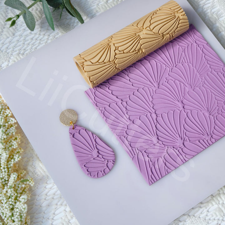 Seashell Pattern Clay Roller: Seamless Texture Tool