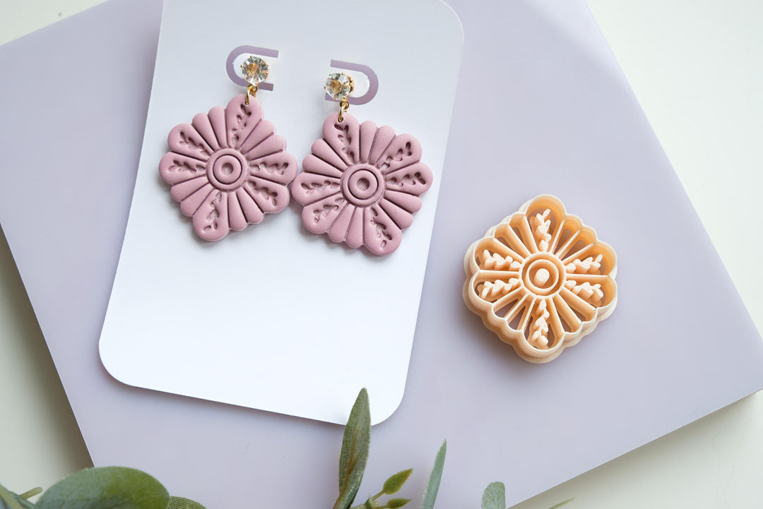 Flower Clay Cutter: Sharp Edge Polymer Clay Tool for Earrings