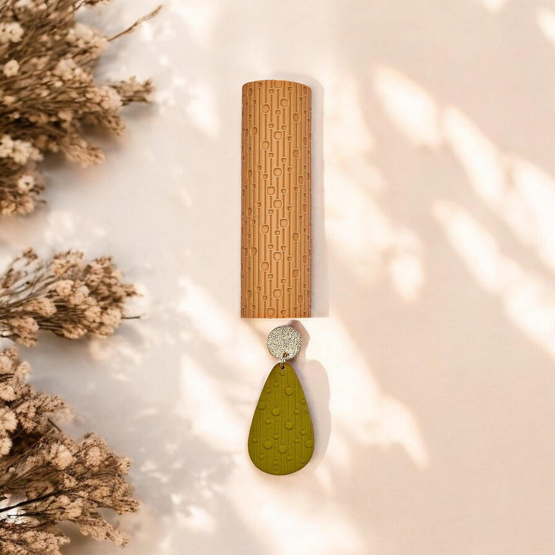 Christmas Texture Roller Set: Polymer Clay Winter Patterns