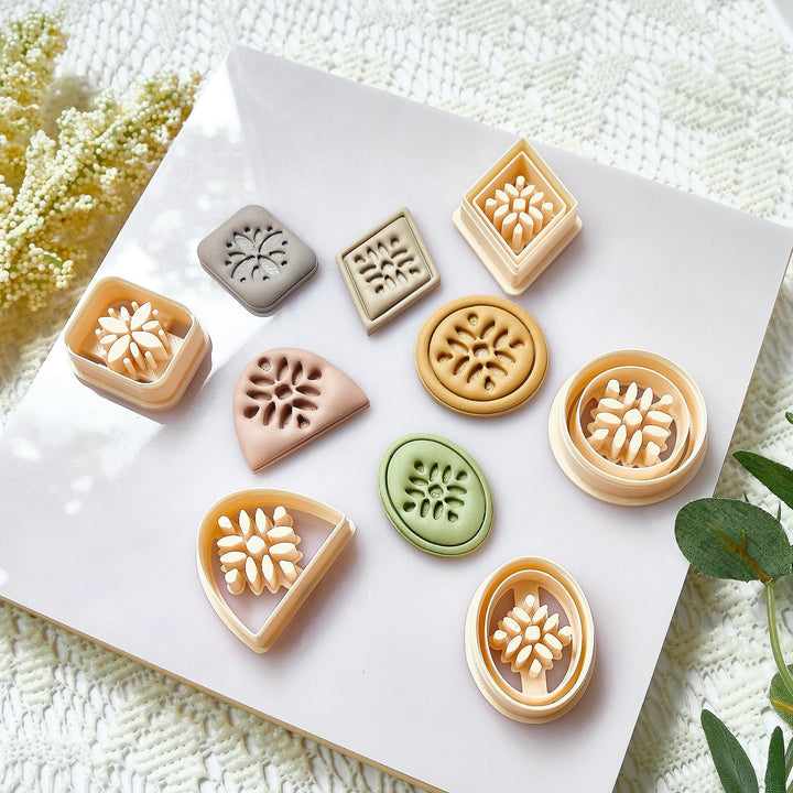 Floral Polymer Clay Cutters: Earring & Jewelry Making Tools