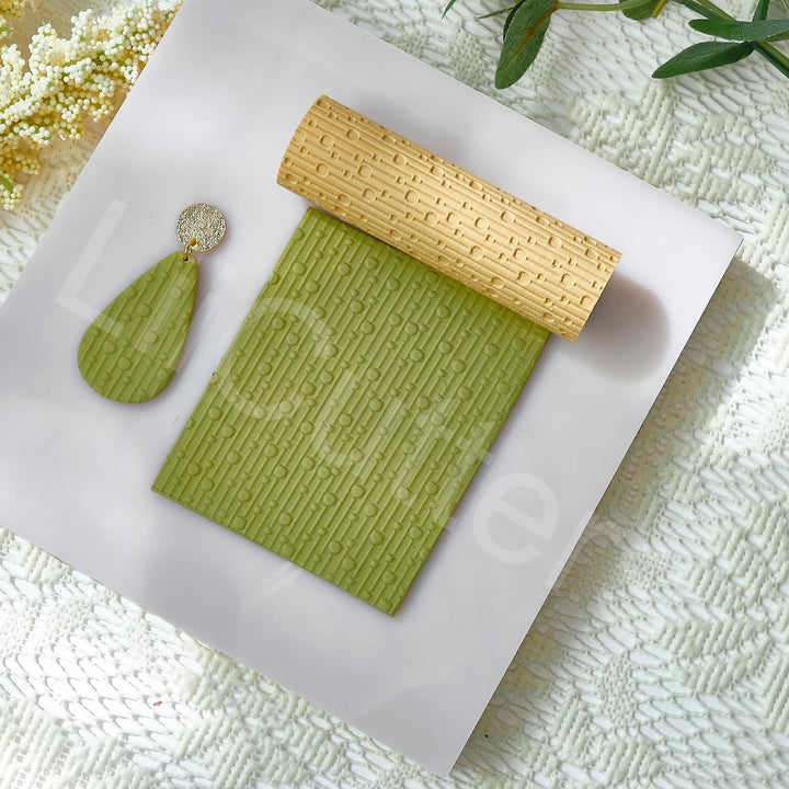 Christmas Tree Pattern Clay Roller | Polymer Clay Texture Roller | Seamless Christmas Pattern | Holiday Earring| Winter Clay Craft Supplies