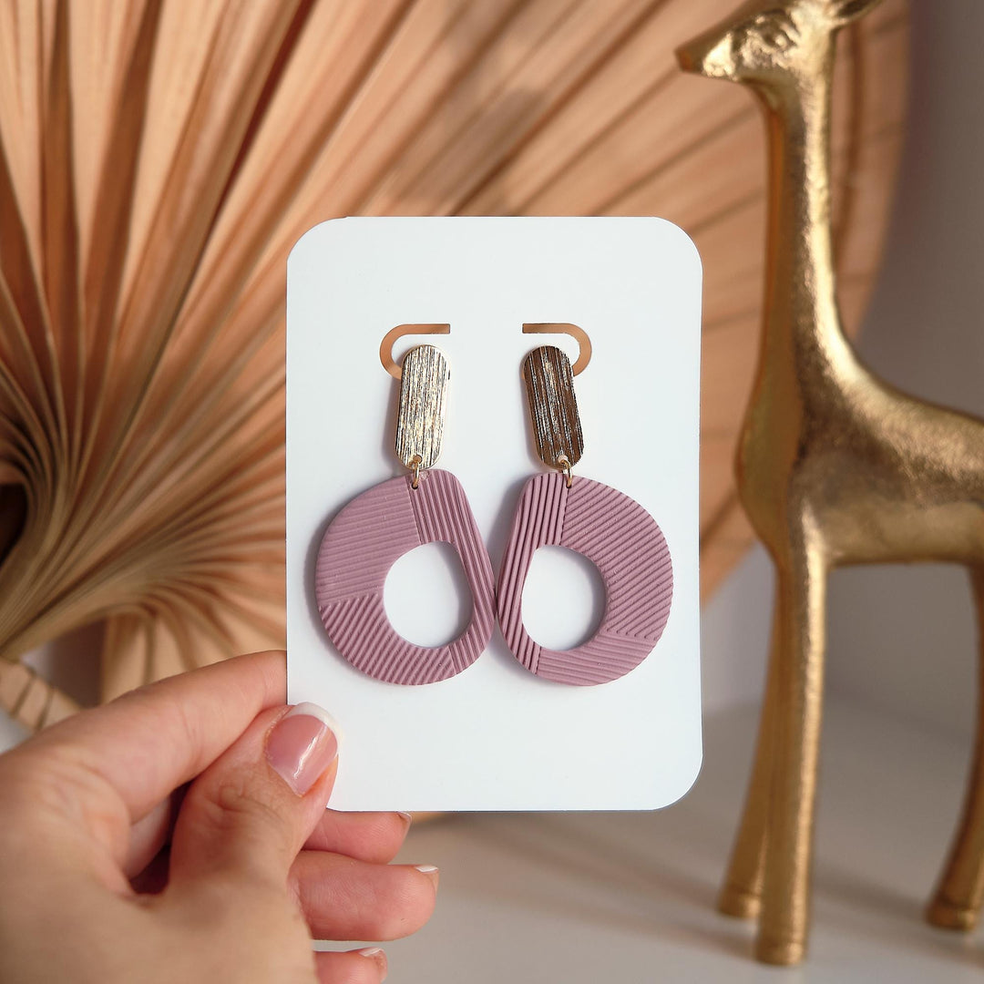 Oval Polymer Clay Cutter Set: Geometric Earring Making Tool