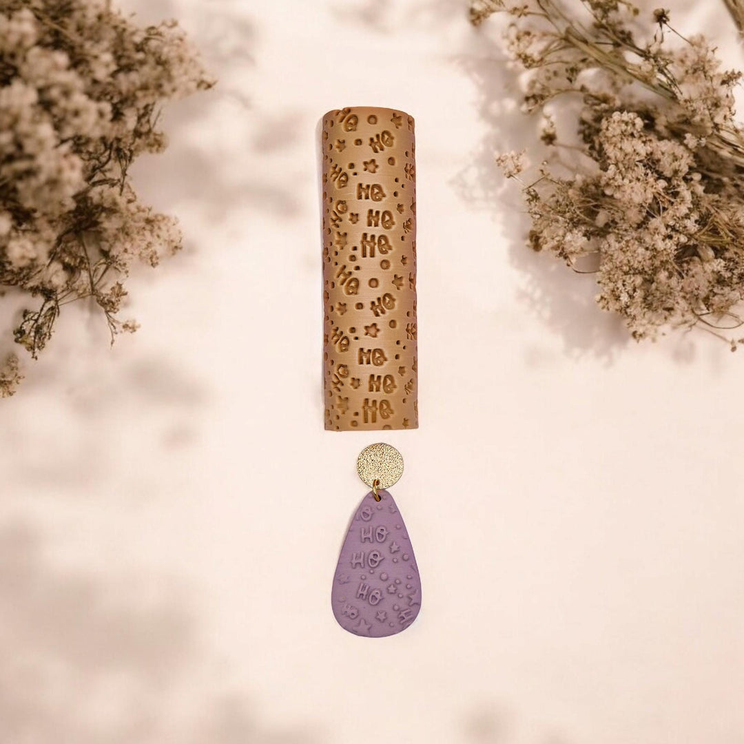 Christmas Texture Roller Set: Polymer Clay Winter Patterns