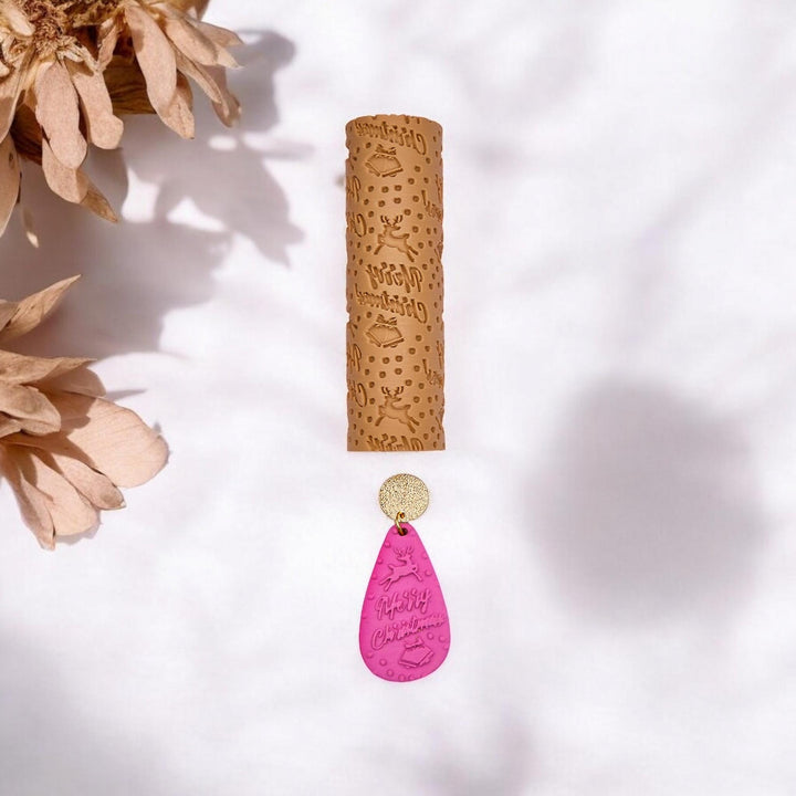 Christmas Texture Roller Set: Polymer Clay Winter Patterns