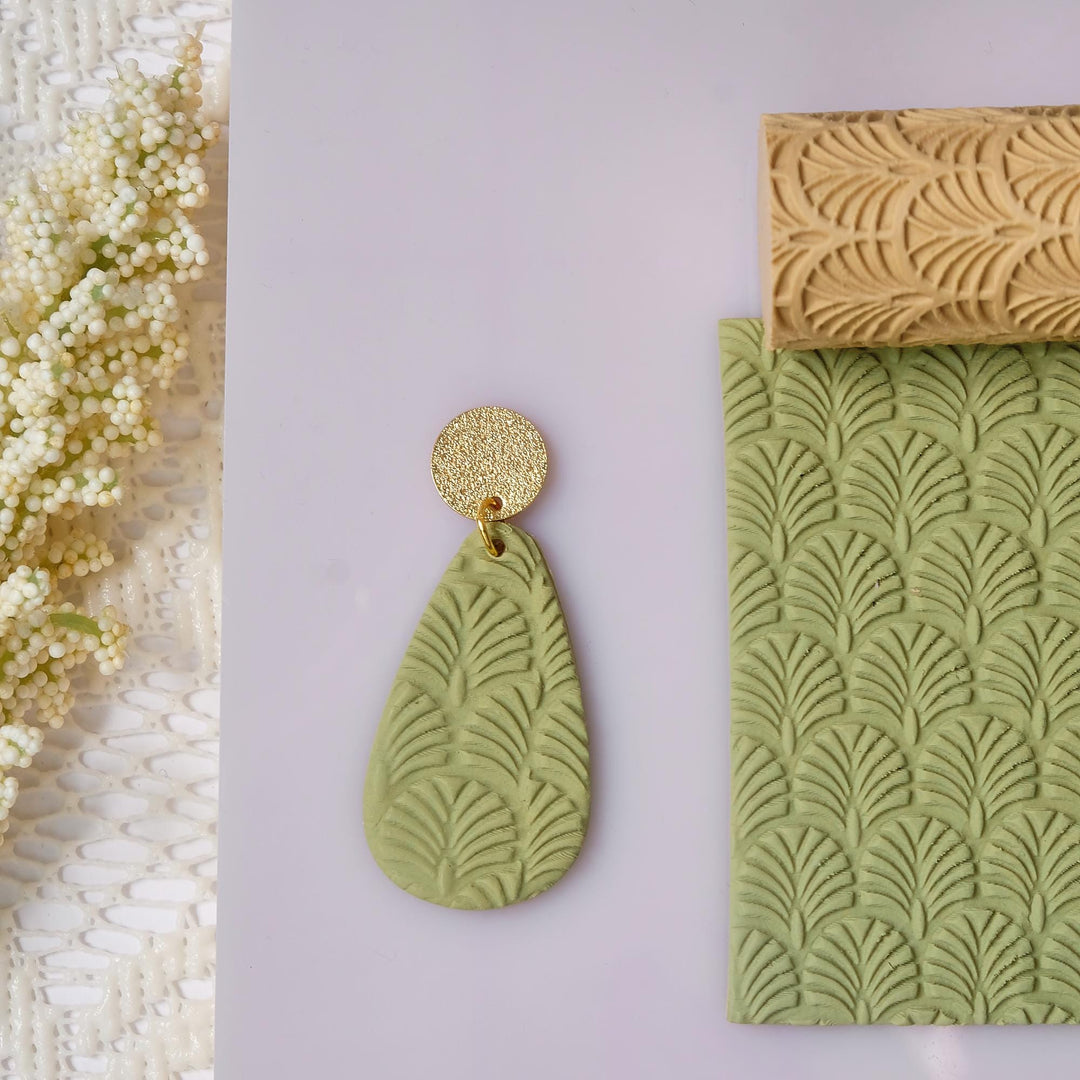 Art Deco Polymer Clay Texture Rollers: Jewelry & Crafts, Set of 5