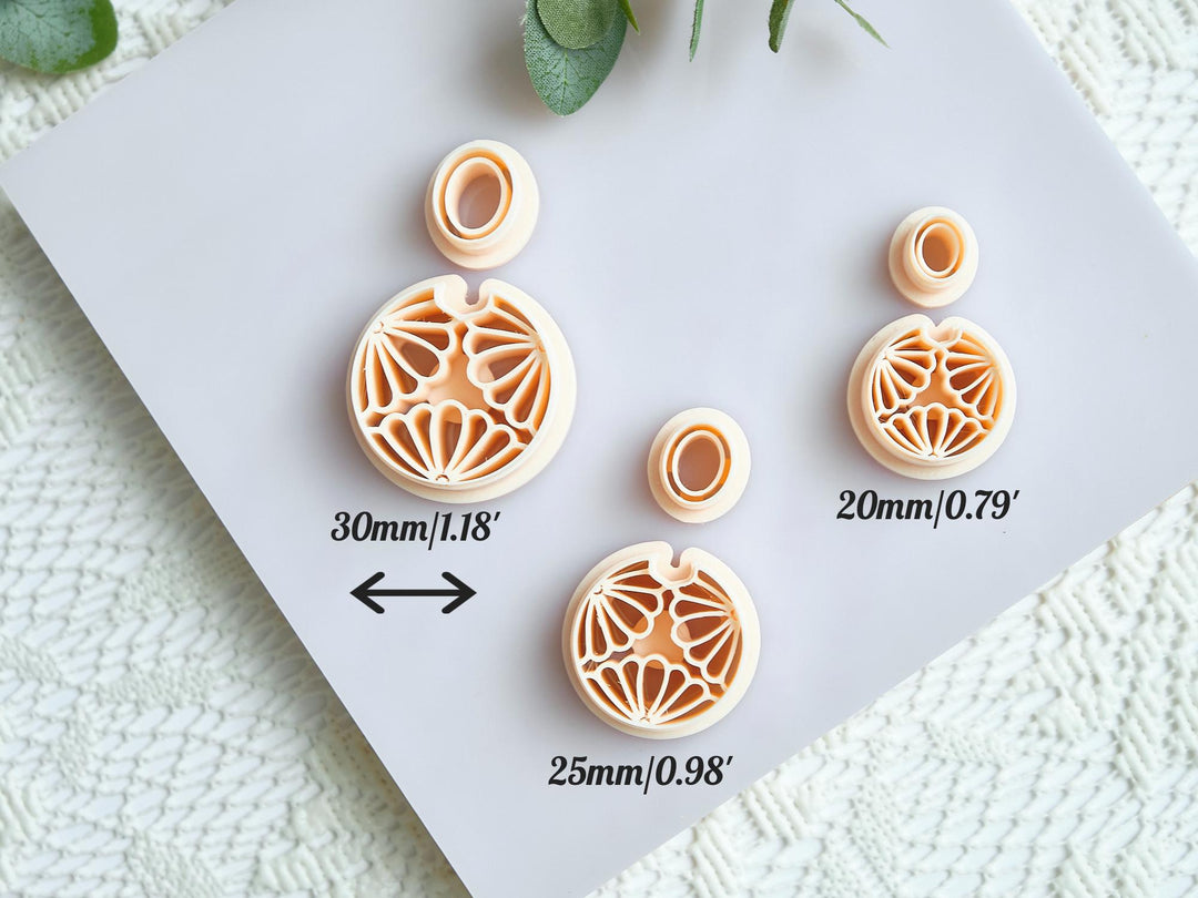Daisy Hoop Polymer Clay Cutter: Floral Earring Mold, Spring Jewelry