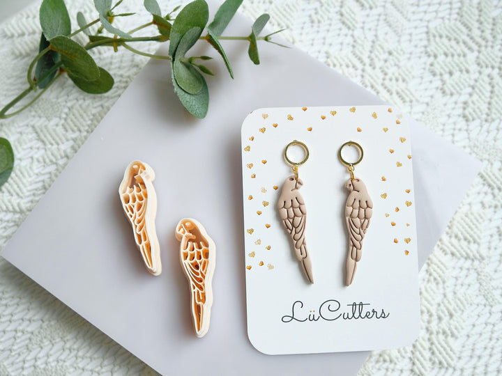 Parrot Clay Cutter Set: Bird Earring Mold, Tropical Craft Tool