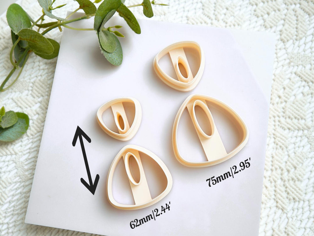 Polymer Clay Earring Cutters: Modern Organic Shapes, 3D Printed