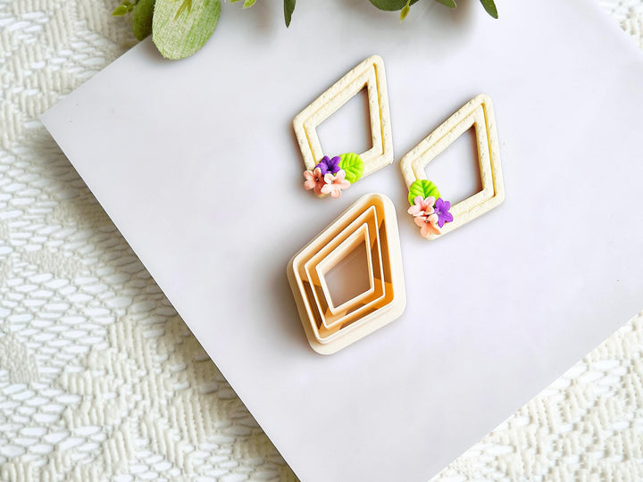 Diamond Polymer Clay Cutter Set: 3D Printed Jewelry Making Tool