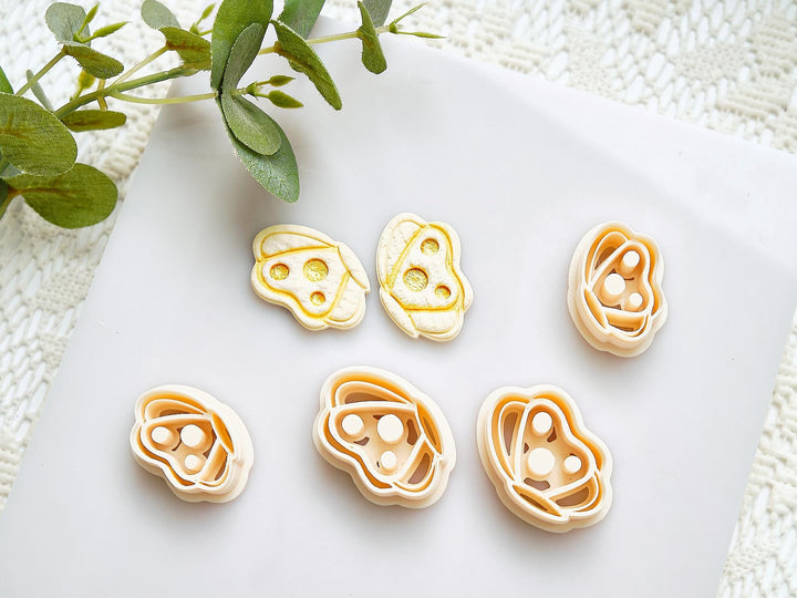 Boho Butterfly Polymer Clay Cutter Set | 3D Printed Clay Cutters for Jewelry | Double-Sided Butterfly Clay Tool | Polymer Clay Earring Mold