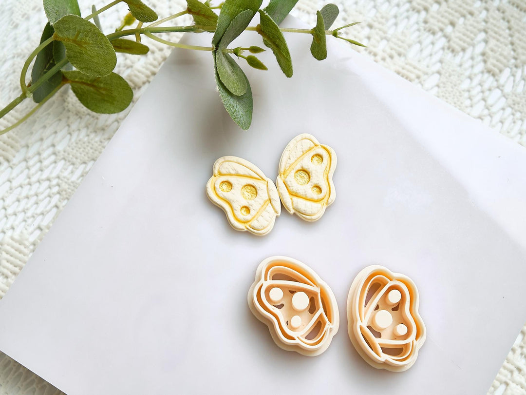 Boho Butterfly Polymer Clay Cutter Set | 3D Printed Clay Cutters for Jewelry | Double-Sided Butterfly Clay Tool | Polymer Clay Earring Mold