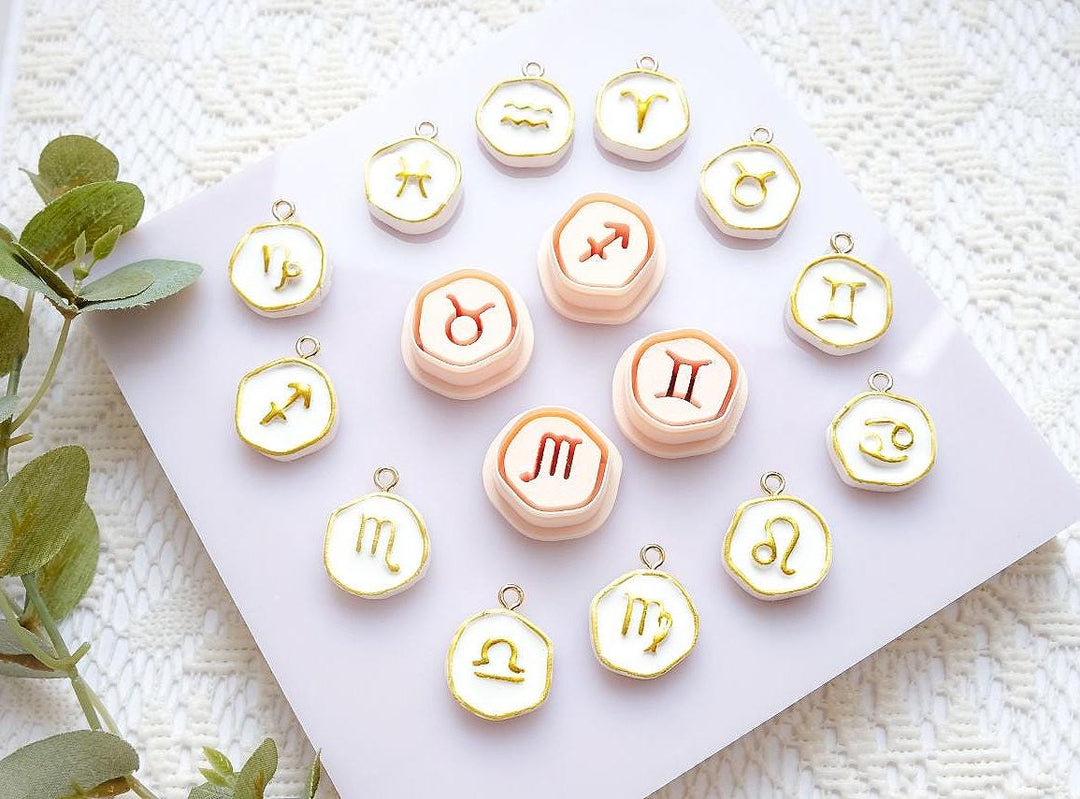 Zodiac Sign Polymer Clay Cutter: Astrology Symbol Earring Tool, Horoscope Earrings, Earring making tool