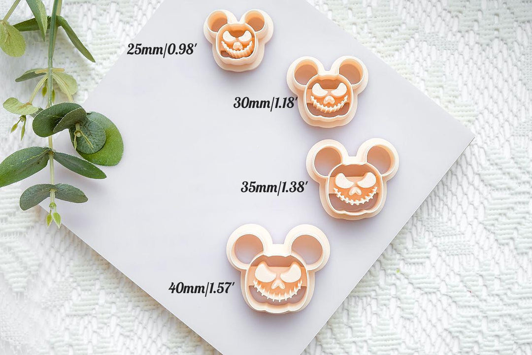 Spooky Pumpkin Polymer Clay Cutter: Halloween Jewelry Mold - LiiCutters