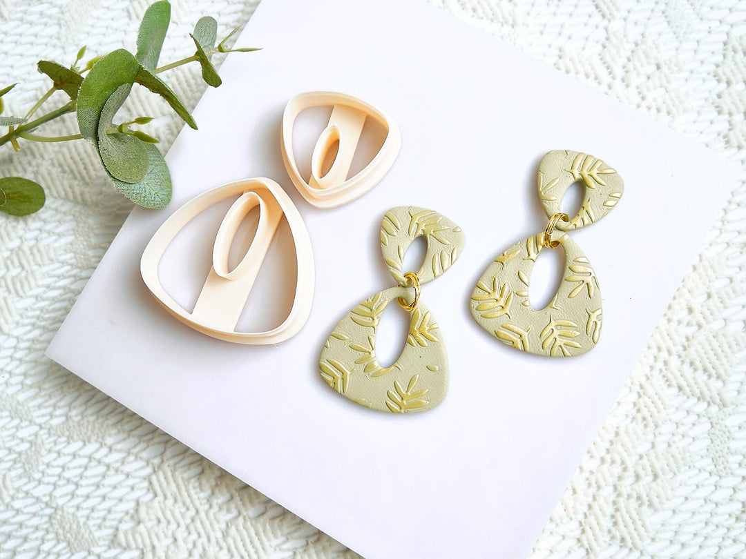 Polymer Clay Earring Cutters: Modern Organic Shapes, 3D Printed