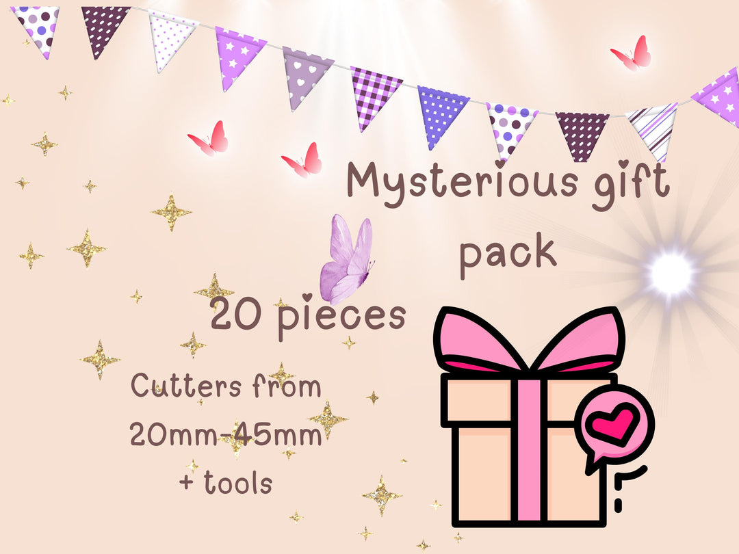 Mystery Box Polymer Clay Cutters & Tools : 20-Piece Crafting Set, Polymer Clay Cutter Gift for artists