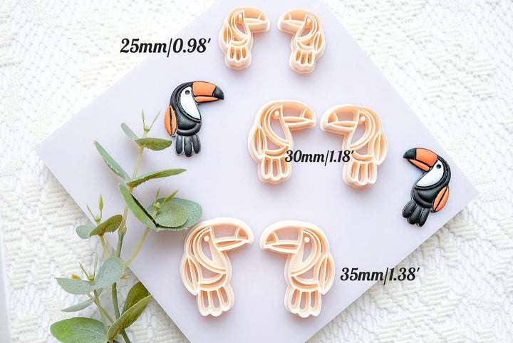 Toucan Polymer Clay Cutter: Tropical Bird Earring & Craft Tool