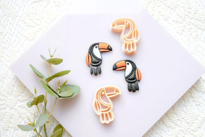 Toucan Polymer Clay Cutter: Tropical Bird Earring & Craft Tool