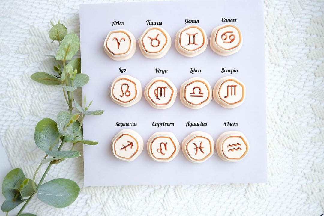 Zodiac Sign Polymer Clay Cutter: Astrology Symbol Earring Tool, Horoscope Earrings, Earring making tool